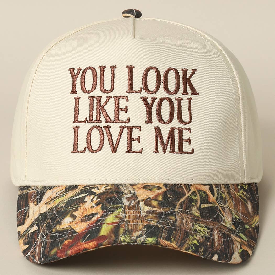 You Look Like You Love Me Embroidery Camo Trucker - Image 6