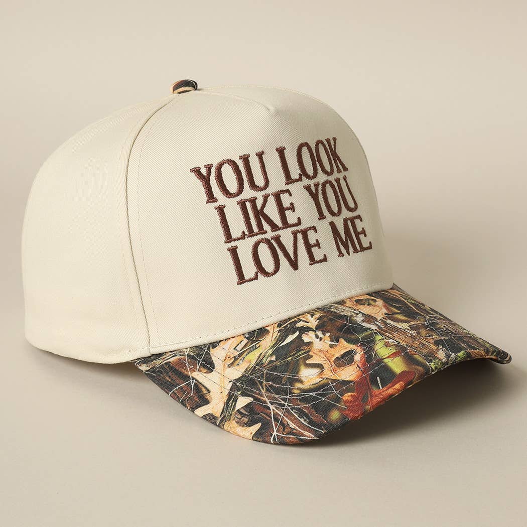 You Look Like You Love Me Embroidery Camo Trucker - Image 7