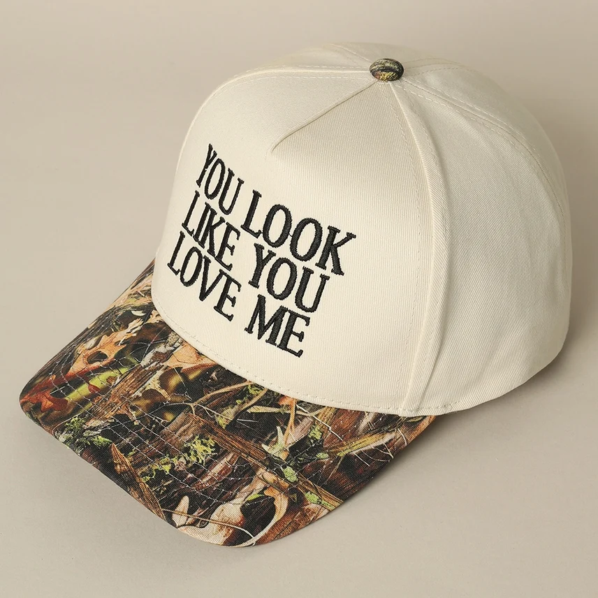 You Look Like You Love Me Embroidery Camo Trucker - Image 9