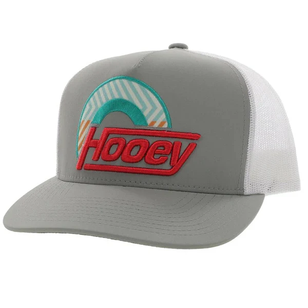 Youth Suds Grey/White 5-Pannel Trucker Cap By Hooey 2115T-GYWH-Y