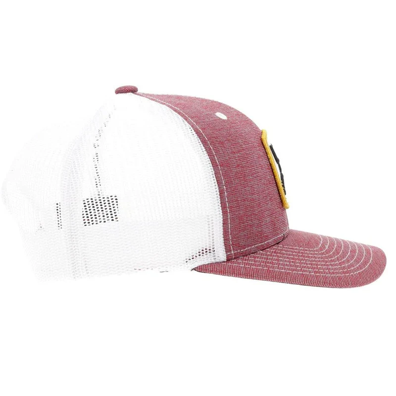 Zenith Hooey Burgundy/White 6-Panel Trucker Cap 2124T-BUWH - Image 3