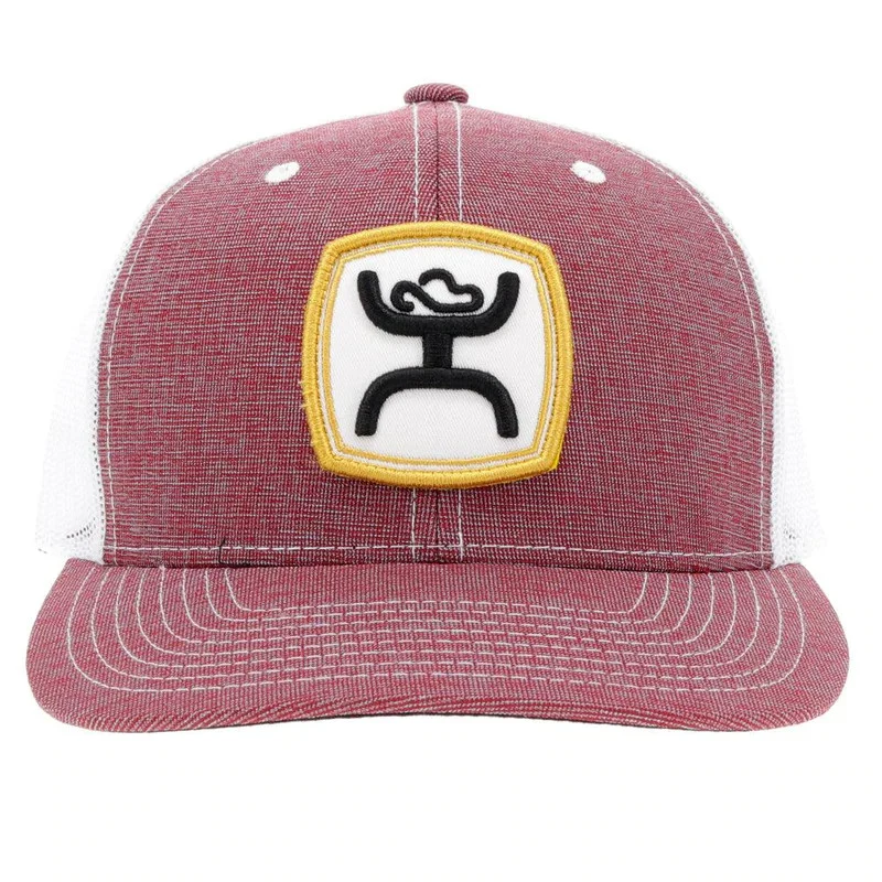 Zenith Hooey Burgundy/White 6-Panel Trucker Cap 2124T-BUWH - Image 4